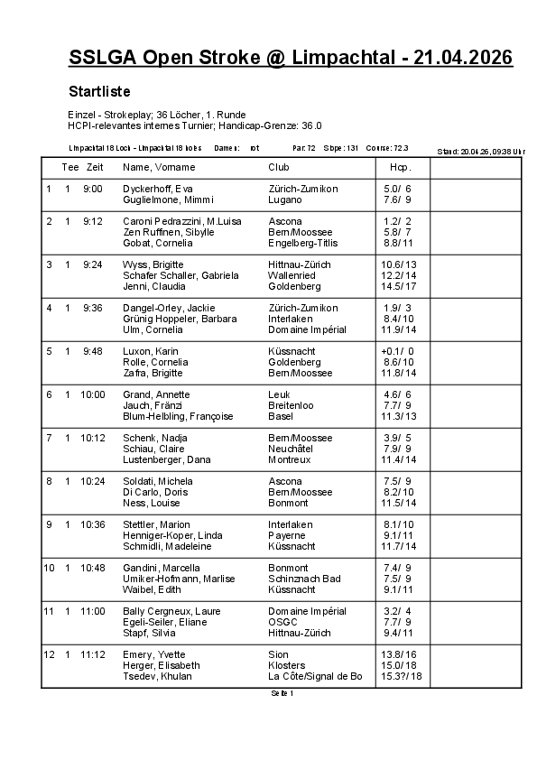 [Translate to Französisch:] Strokeplay Tag 1